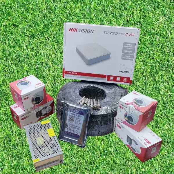 Hikvision 4 1080p 2mp Dome Bullets Smart Hybrid CCTV Cameras Kit