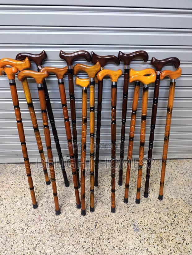 Mahogany Wooden Walking Sticks-G