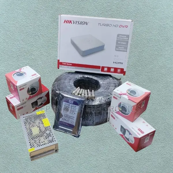Hikvision 4 Smart Hybrid 1080p 2mp Real Time Capture CCTV Cameras Kit