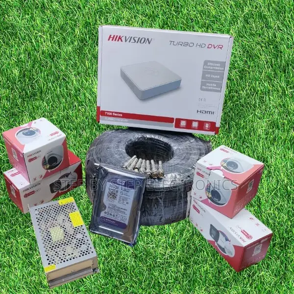 4 Hikvision Smart Hybrid 1080p Full Hd CCTV Cameras Installation Kit