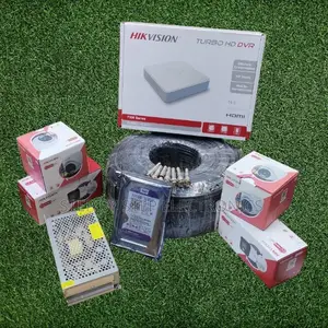 4 Hikvision 1080p Full Hd Smart Hybrid Security Cameras With 50m Cable