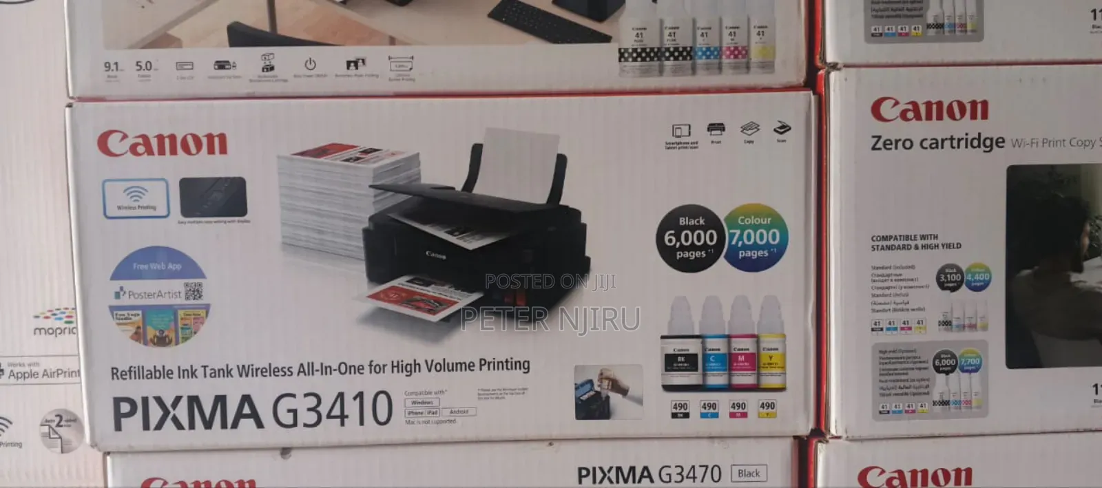 Canon Pixma G3410 3-in-1 Colour Multifunction Printer