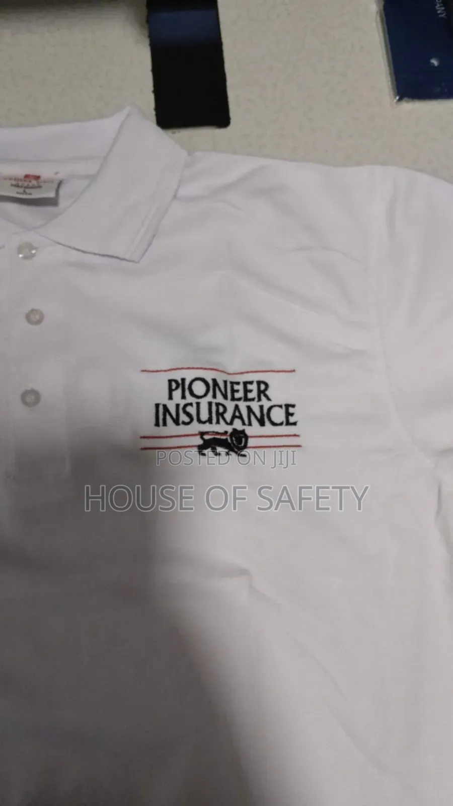 Polo White and Branding Available at Afee