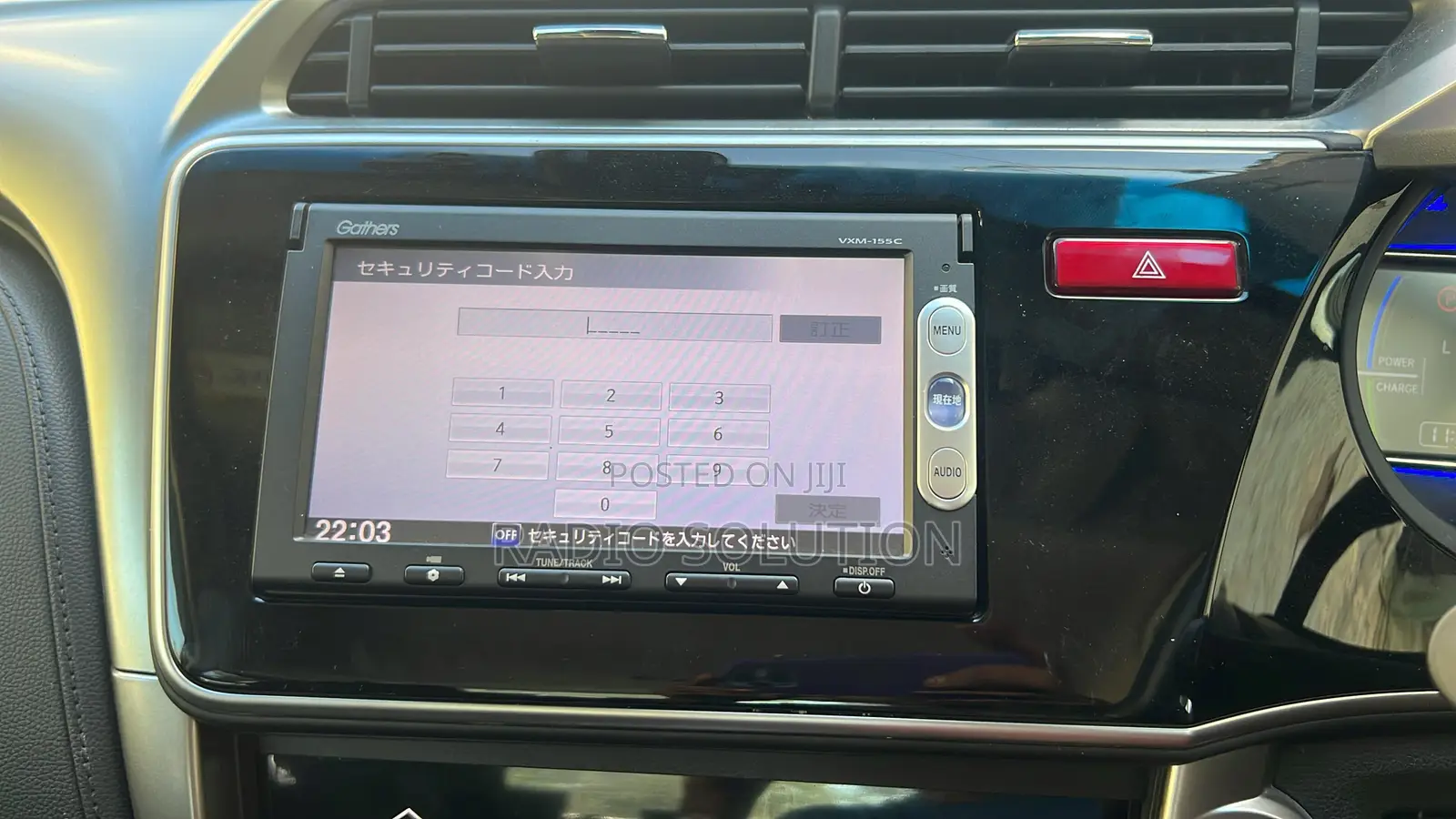 Honda Grace Gathers Radio Unlock Code VXM 145 155 165 175 Permanent