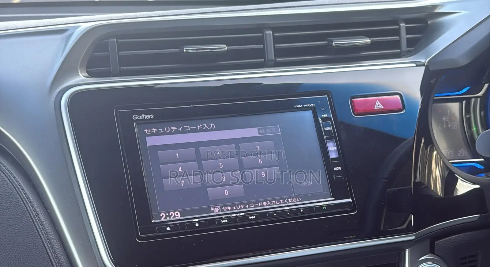 Honda Grace Gathers Radio Unlock Code VXM 145 155 165 175 Permanent