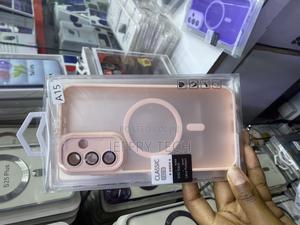 Bwerty Magnetic Samsung Galaxy A15 Translucent Back Case - thumbnail 2