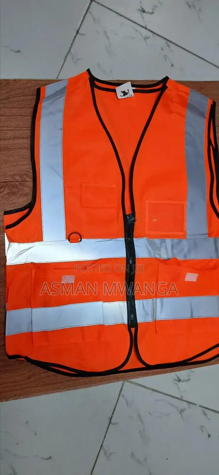 Reflective Jacket Heavy Duty With Zip And Pockets