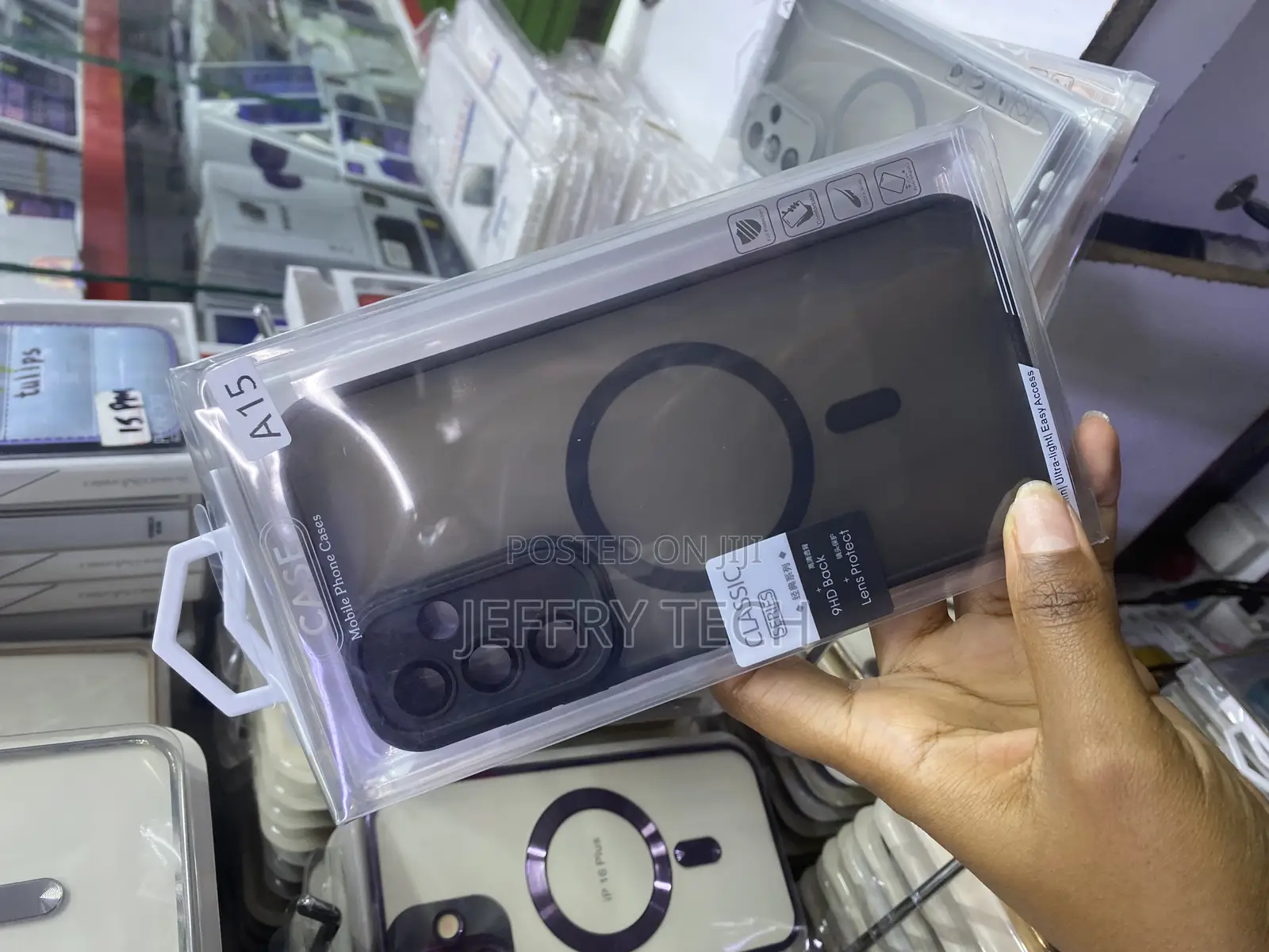 Meshi Magsafe Translucent Back Slim Bumper Cover Samsung A15
