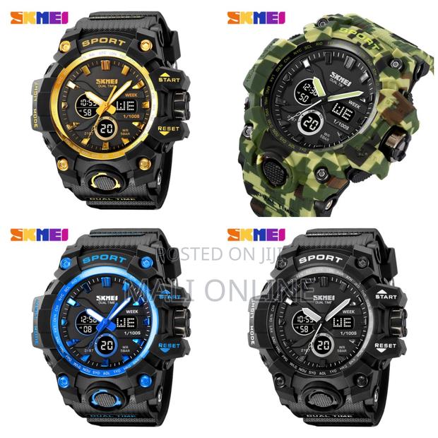 Skmei 2197 Sports Watch Dual Time Digital Men’S Wristwatch