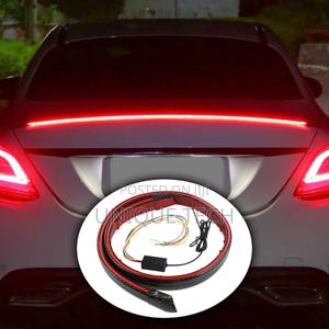 Universal Rubber Rear Wing Spoiler With Led Light - thumbnail 2