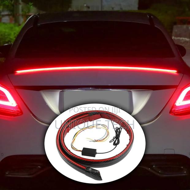 Universal Rubber Rear Wing Spoiler With Led Light - main view