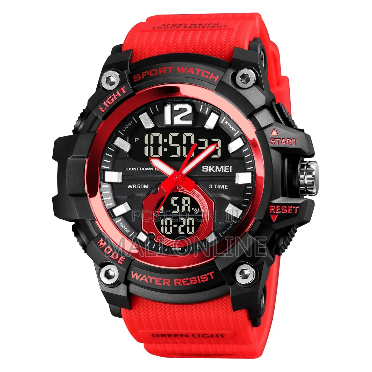 Skmei Sports Watch 1725 Dual Time Digital Waterproof Men’S Watch