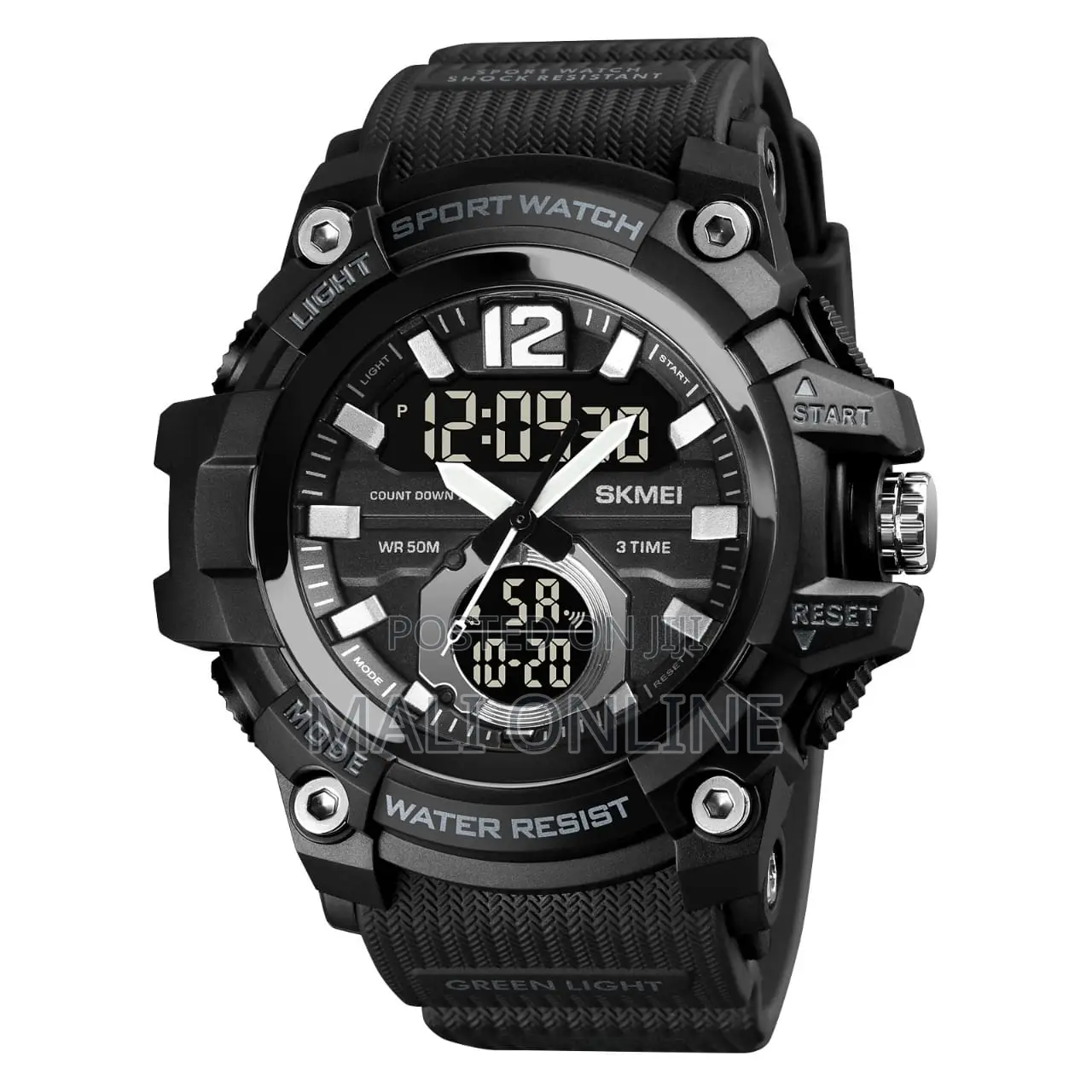 Skmei Sports Watch 1725 Dual Time Digital Waterproof Men’S Watch