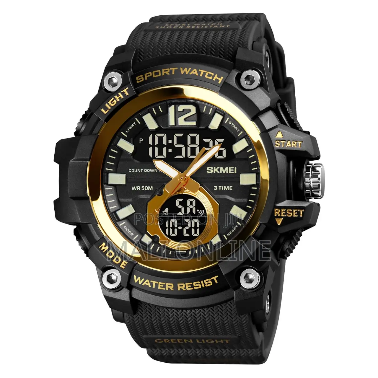 Skmei Sports Watch 1725 Dual Time Digital Waterproof Men’S Watch