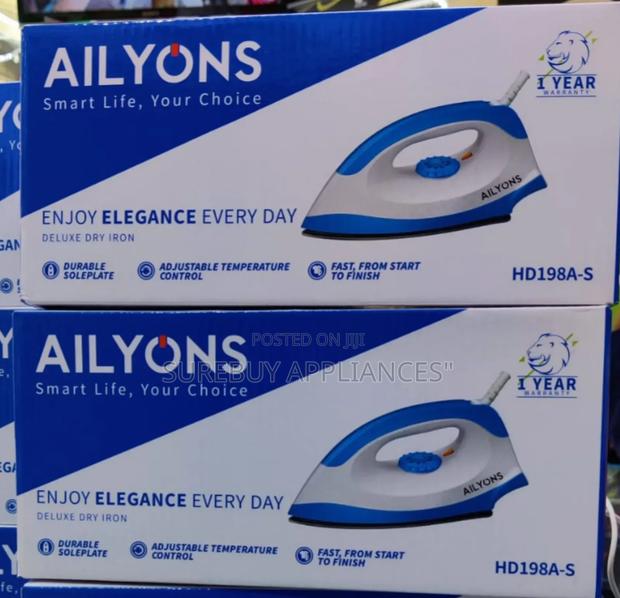Ailyons Hd-198a Electric Dry Iron Box White Blue (1yr Wrty)