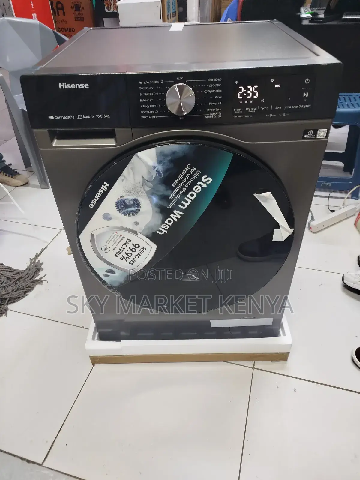 Hisense Washing Machine 10.5/6 Kg Wash and Dry Full Automatic