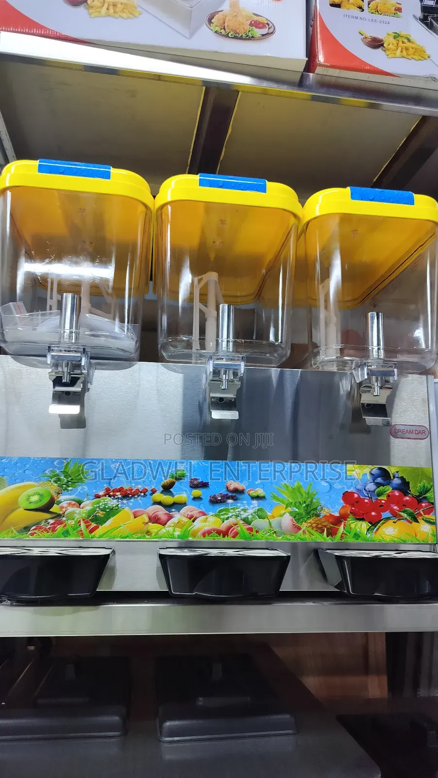 Electric 3 Collum Juice Dispenser With Cooler