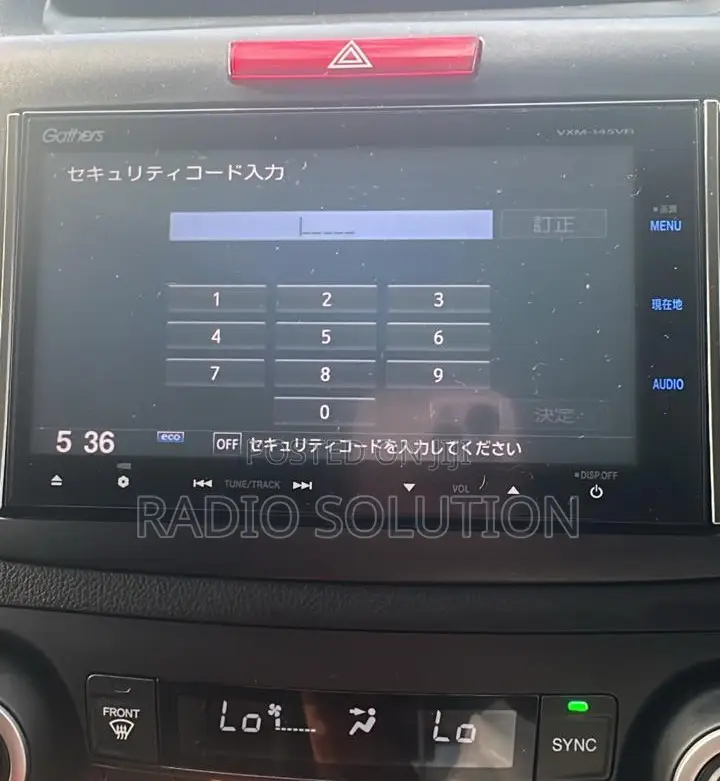 Honda Cr-v Gathers Radio Unlock Code / Password