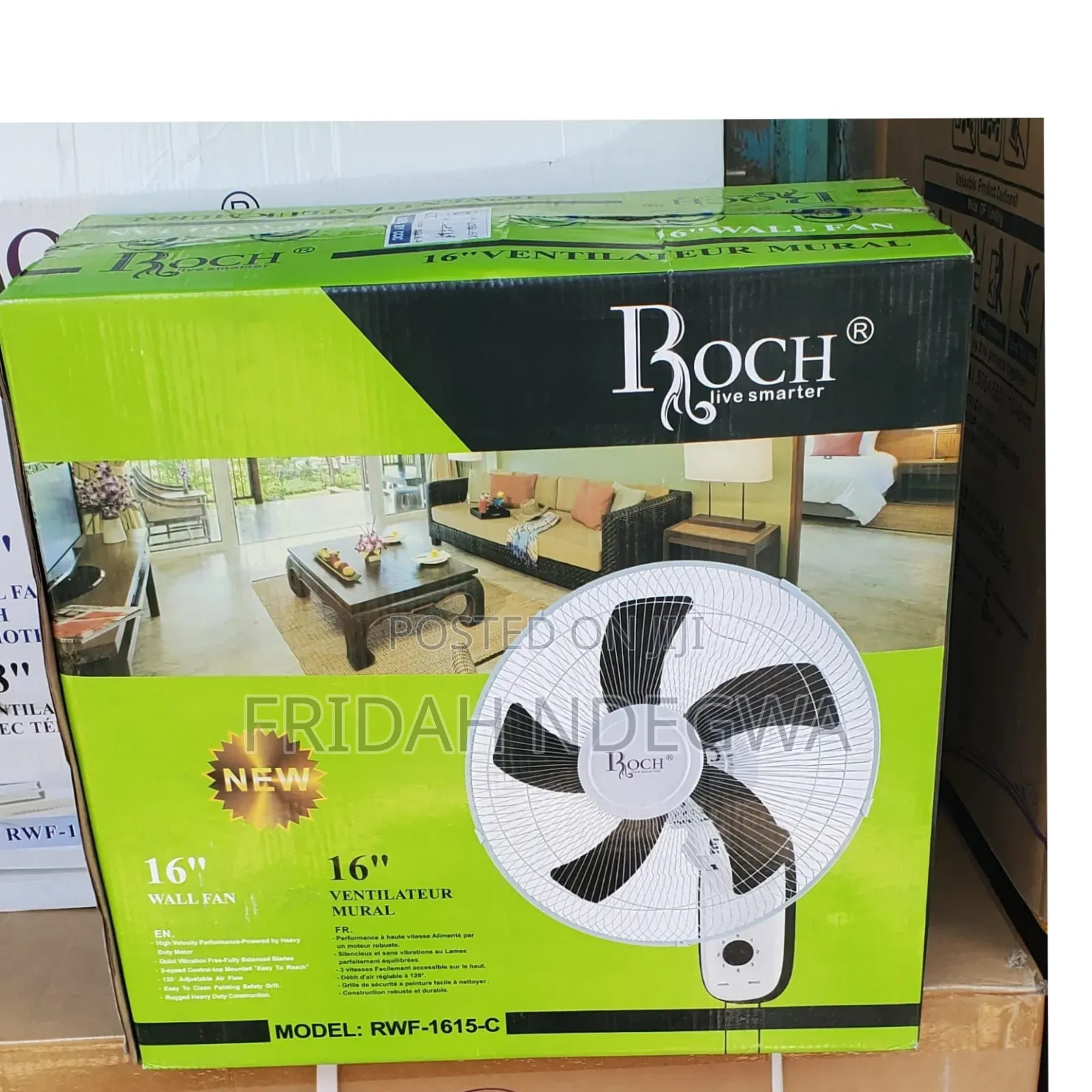 Roch 16" Wall Fan