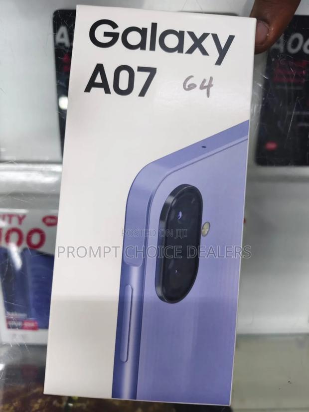 New Samsung Galaxy A07 4G 64 GB Black