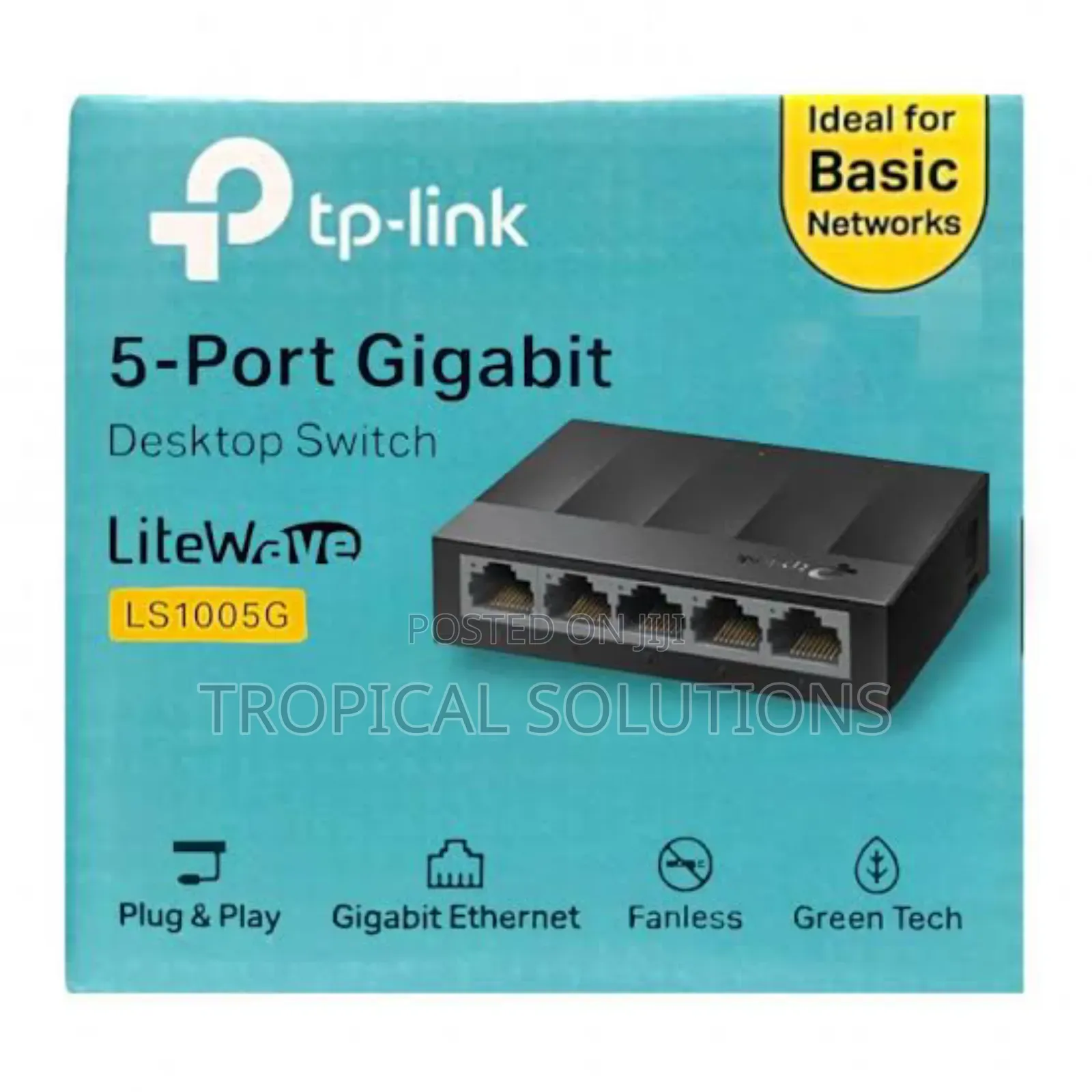 Tp-Link 5 Port 1000mbps Ls1000g Gigabit Desktop Switch Tl-Ls005g