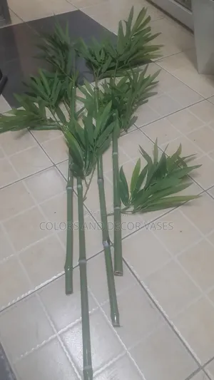 3 Feet Bamboo Sticks on Offer With Vase and Decorative Stones