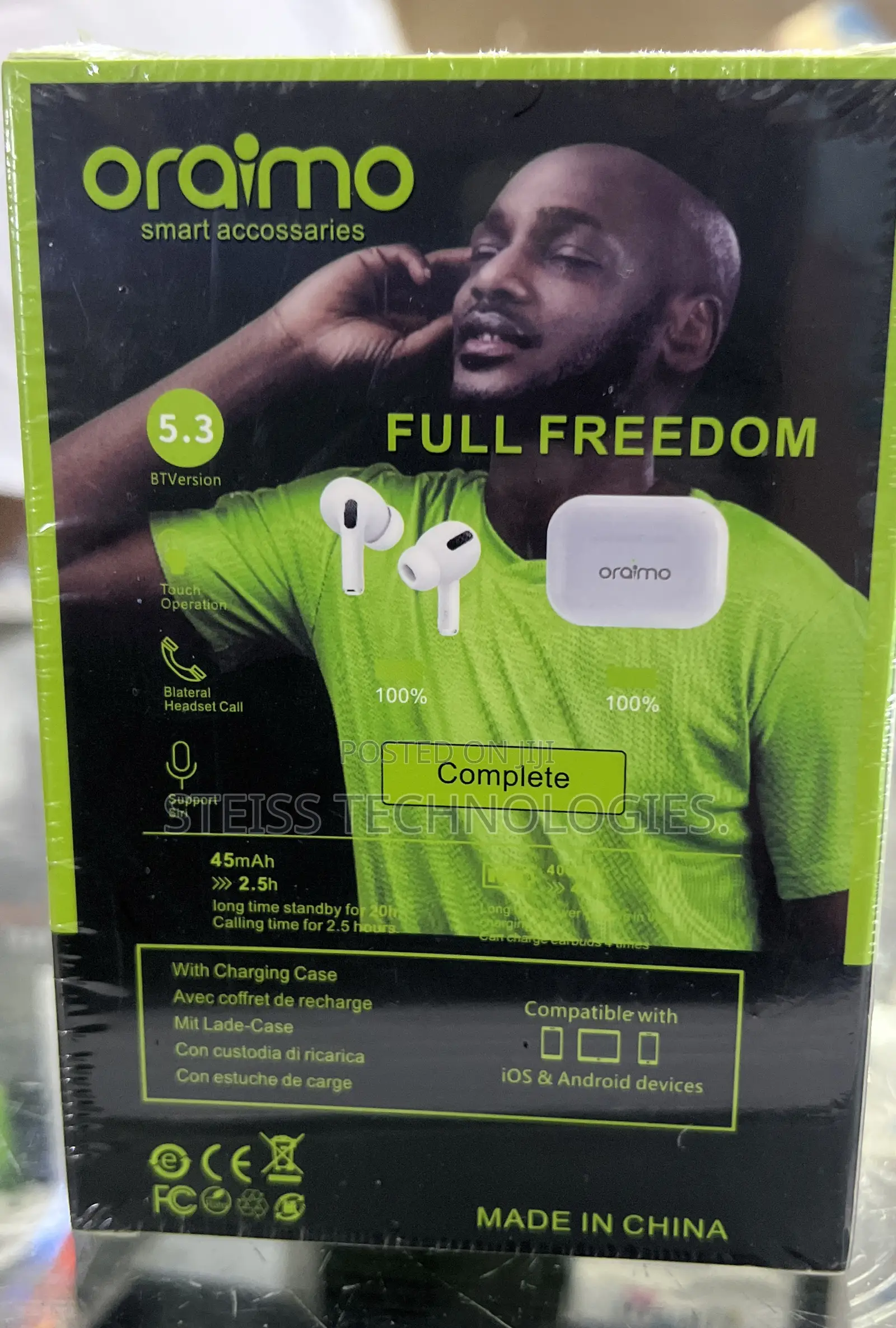 Oraimo Pro Wireless Earbuds.