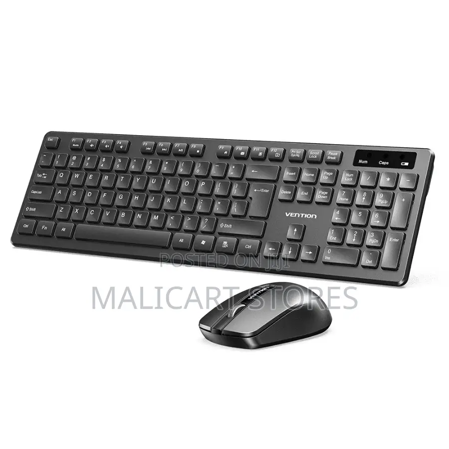 Vention Wireless Full-Sized Keyboard and Mouse Combo With Mouse Pad