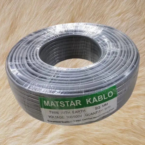 90m Twin With Earth 2.5mm2 Grey PVC Insulated Power Wiring Cable