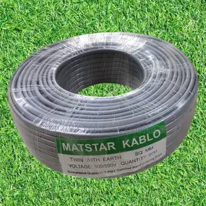 Mat Star 2.5mm Twin Earth 90m Grey Electrical Wiring Cable