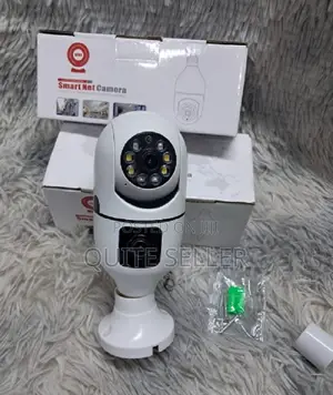 PTZ V380 Pro CCTV Dual Lens Screen 1080p Wifi Bulb Camera