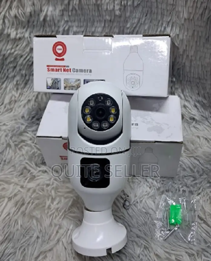 New V380 Wireless CCTV Bulb PTZ Dual Camera - Full 1080p Video Quality