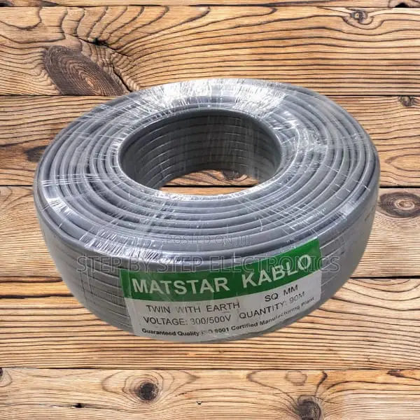 Low-Cost Electrical Cable 2.5mm2 Twin With Earth for Wiring- 90 Metres