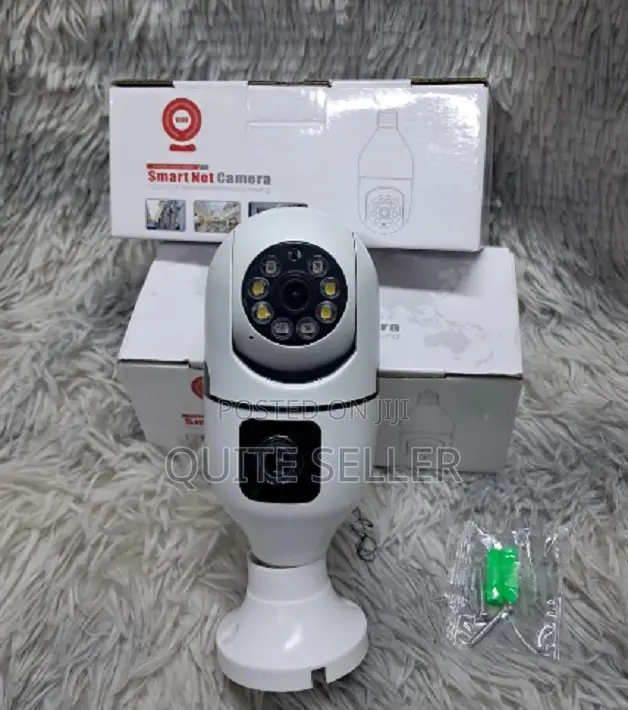 V380 Wireless CCTV Bulb Dual Camera PTZ (Pan-Tilt-Zoom) Functionality