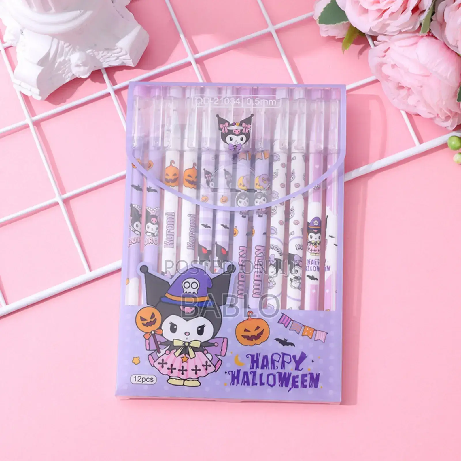 [Kidsgift] Cute Erasable Pens | Writing | Black Ink | Kuromi |
