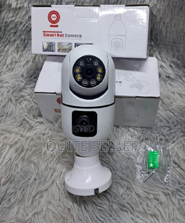 V380 Wireless CCTV Bulb PTZ Dual Camera - Motion Detection and Alerts - main view