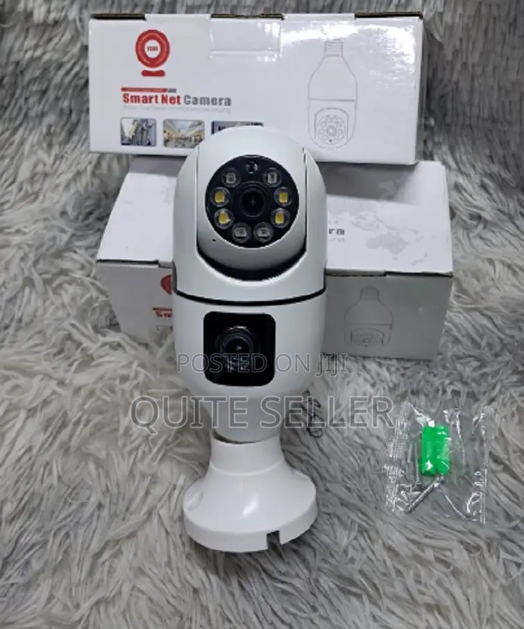 V380 Wireless CCTV Bulb PTZ Dual Camera - Motion Detection and Alerts