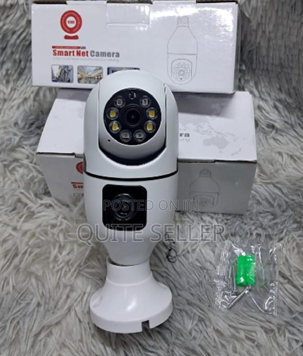 V380 Wifi Smart Net Dual Bulb PTZ Camera- With Clear Footage