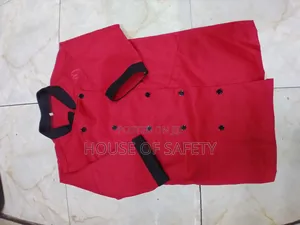 Unisex Red and Black Chef Jackets