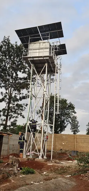 Solar Water Pump Borehole Steel Tank Tower