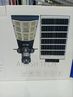 Compact Triple Lense 4g Solar Camera 300 Watts Solar Floodlight