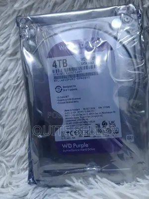 Wd Purple 4tb HDD 24x7 Video Surveillance Recording
