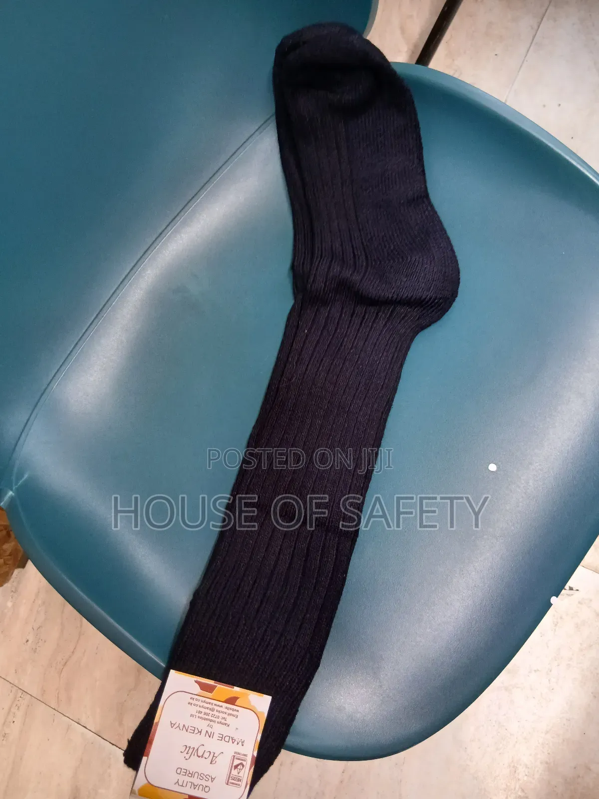 Heavy Cotton Navy Blue Security Guard Socks