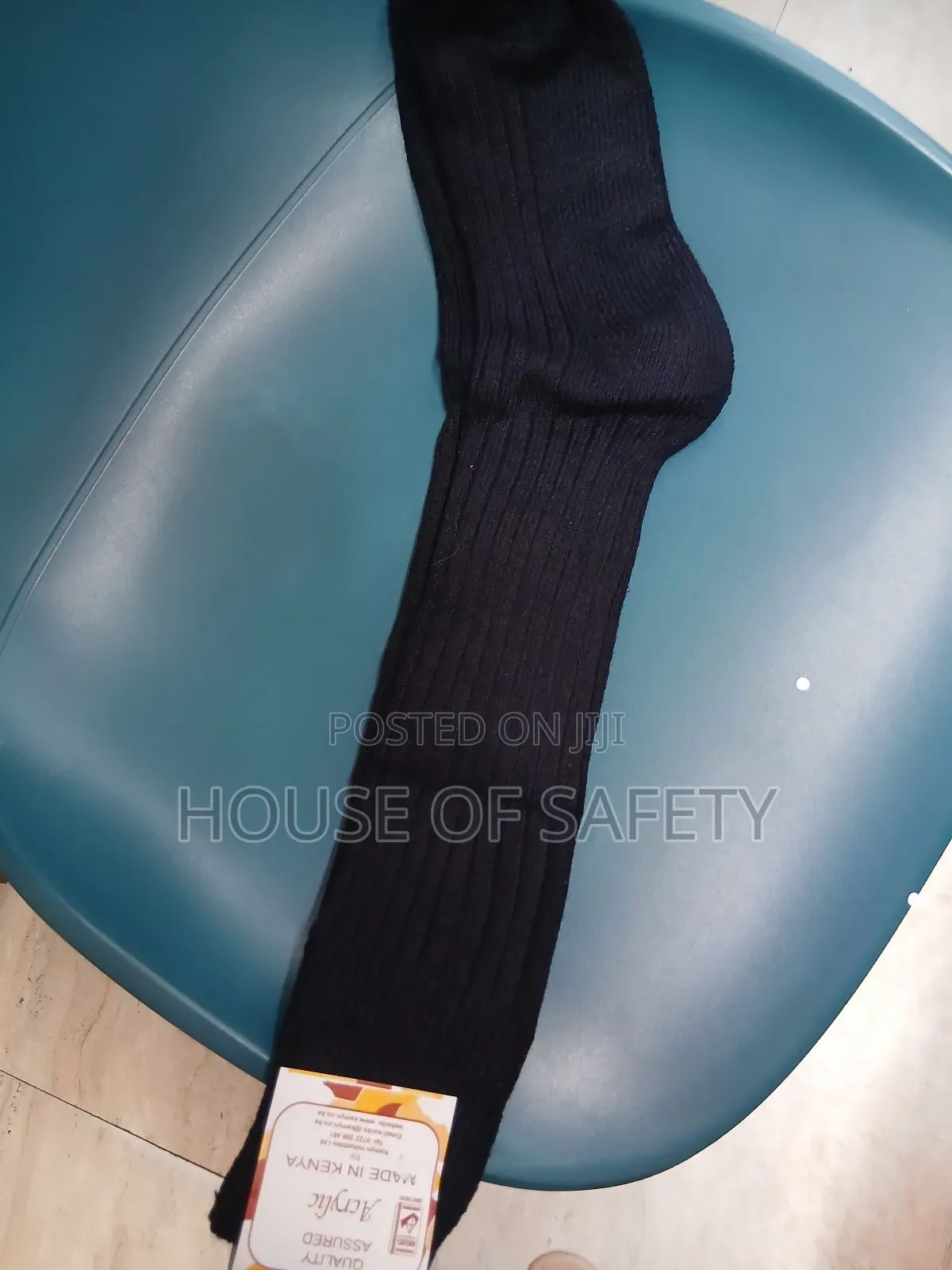Heavy Cotton Navy Blue Security Guard Socks