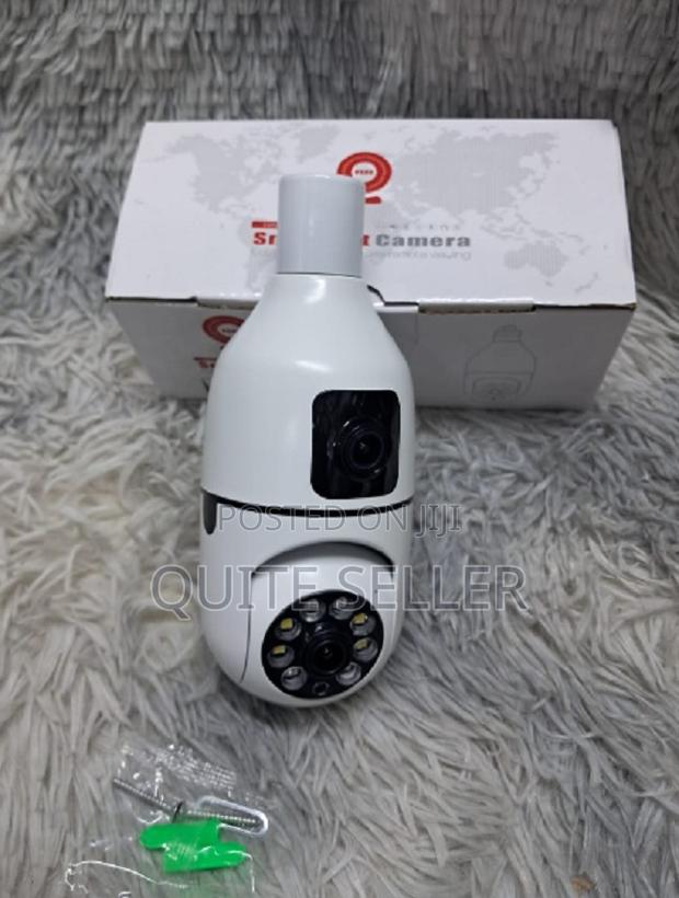 Dual-Lens Bulb Camera - Compatible With Some Smart Home Systems - main view