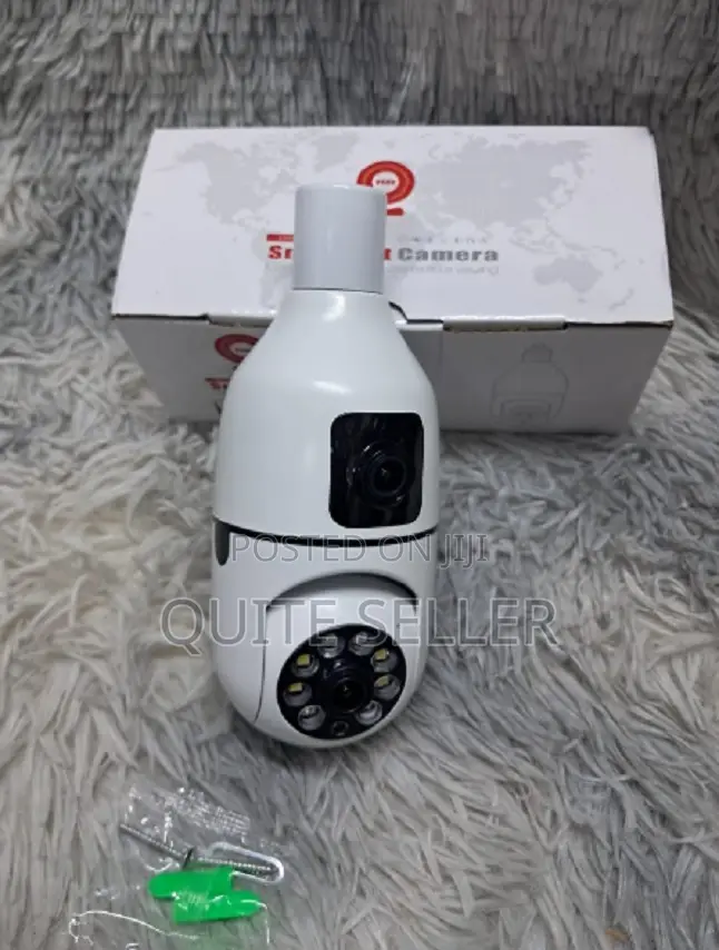 Dual-Lens Bulb Camera - Compatible With Some Smart Home Systems