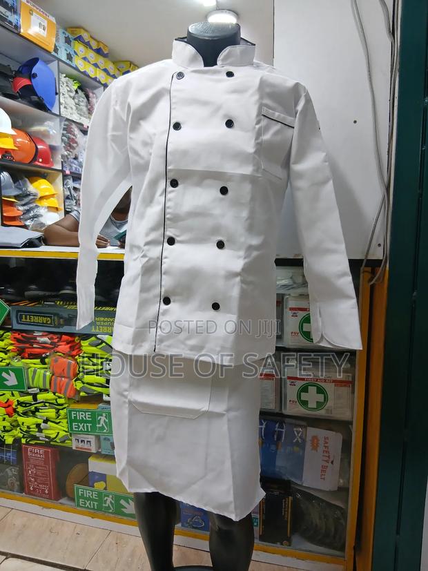 White Kitchen Coats - main view