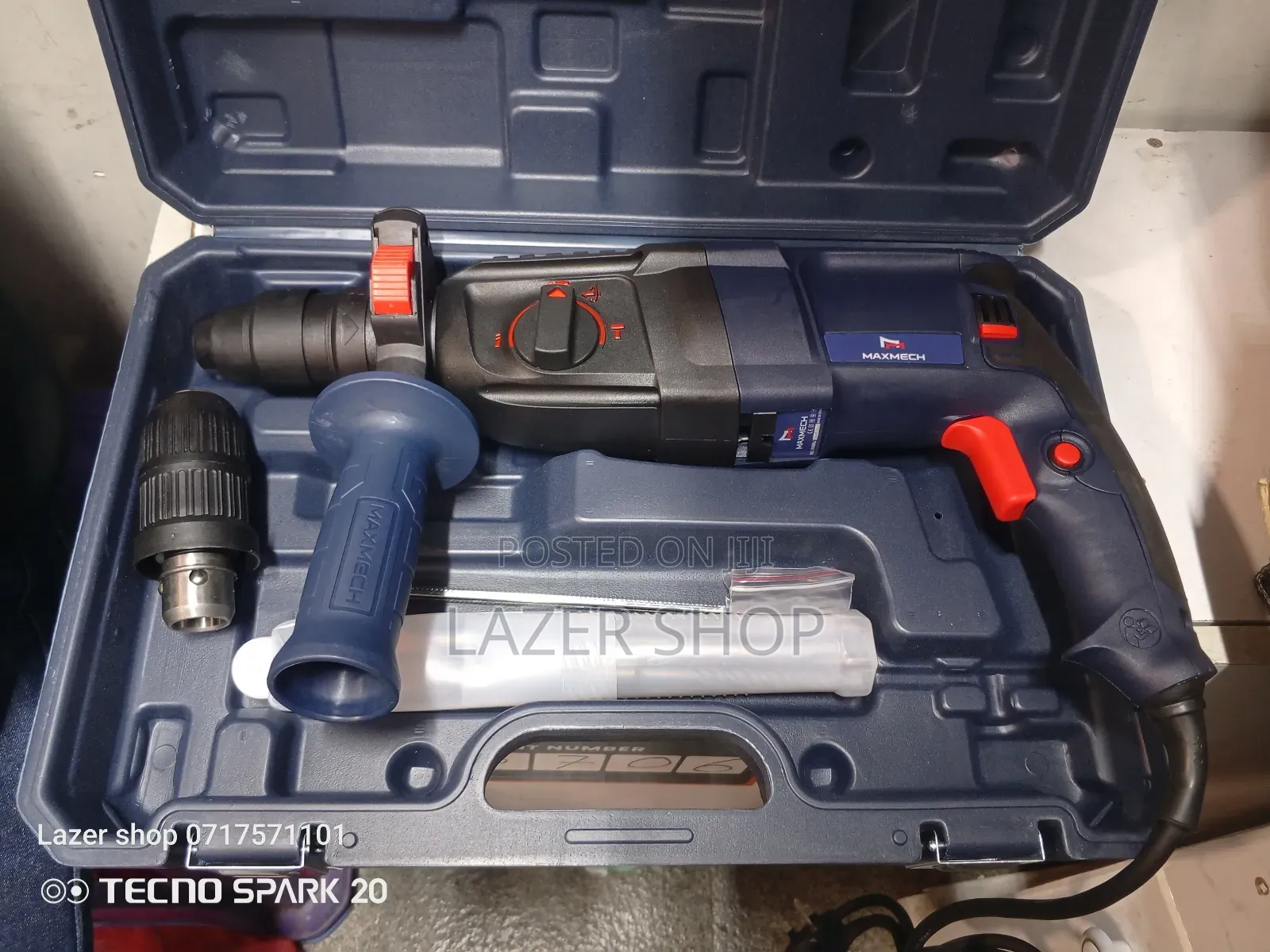 Double Chunk Maxmech Rotary Hammer Drill