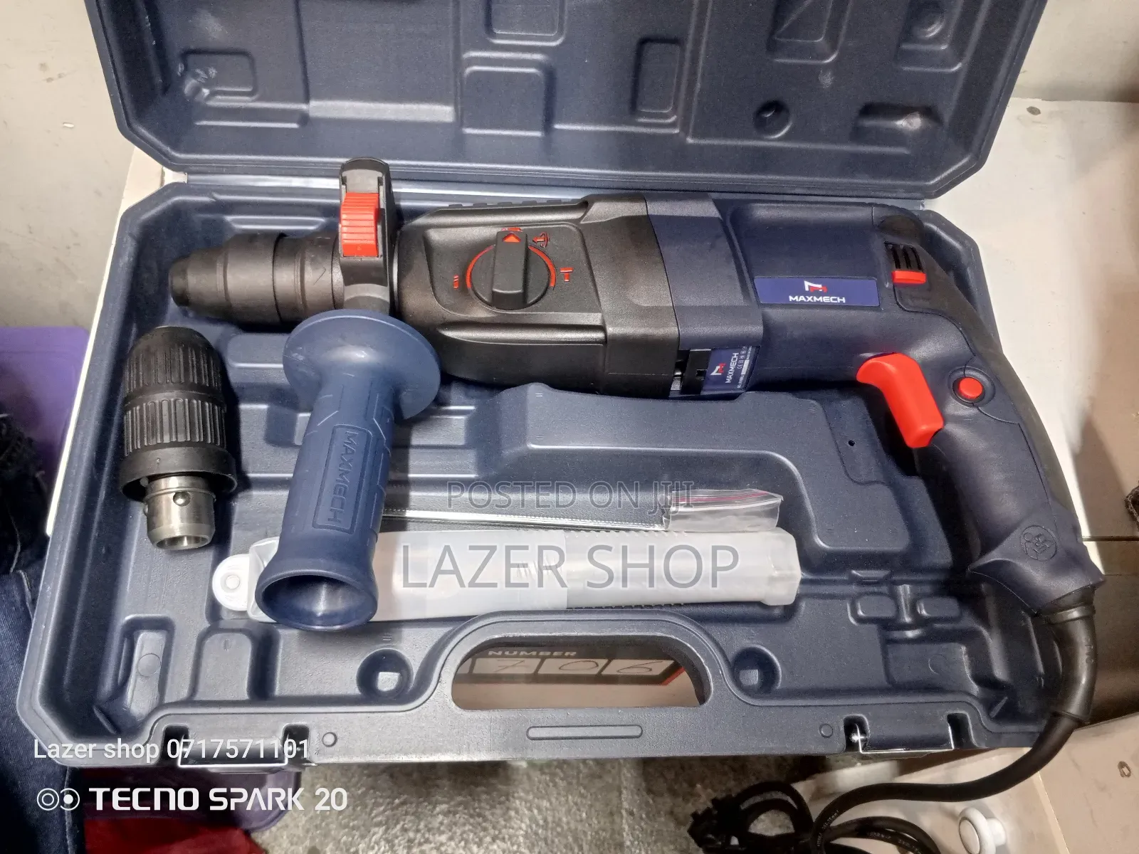 Double Chunk Maxmech Rotary Hammer Drill