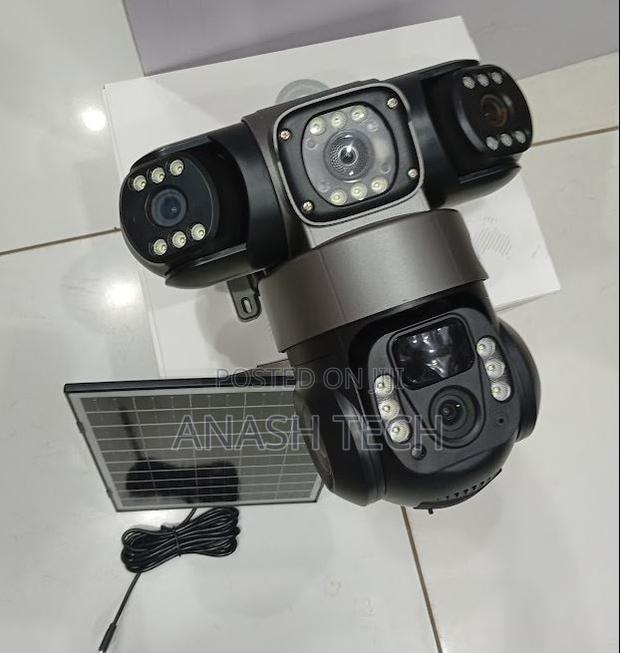 Manageable Triple Lens 4g Solar Camera Ptz, Remote Surveillance
